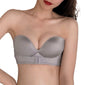 Women Strapless Front Buckle Lift, Girl Push Up Adjustable Breathable Invisible Wirefree Bra