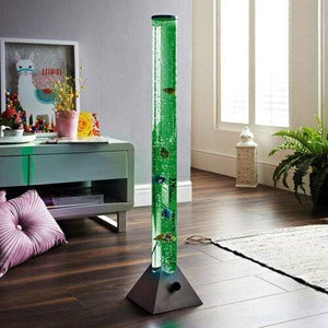 90CM Changing Water Tank Bubble Fish Floor Lamp Multicolours LED Aquarium.