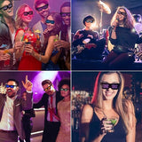 LED Light Up Glasses, Cyberpunk Luminous Glasses, Customizable Pattern Color Light Up Glasses for Masquerade Carnival Parties, Night Clubs, Music Festivals, Party Favors (USB Rechargeable)