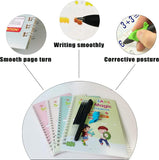 SANK Copybooks Pen Magic Copy Book Free Wiping Children's Kids Writing Sticker Practice Copybook For Calligraphy