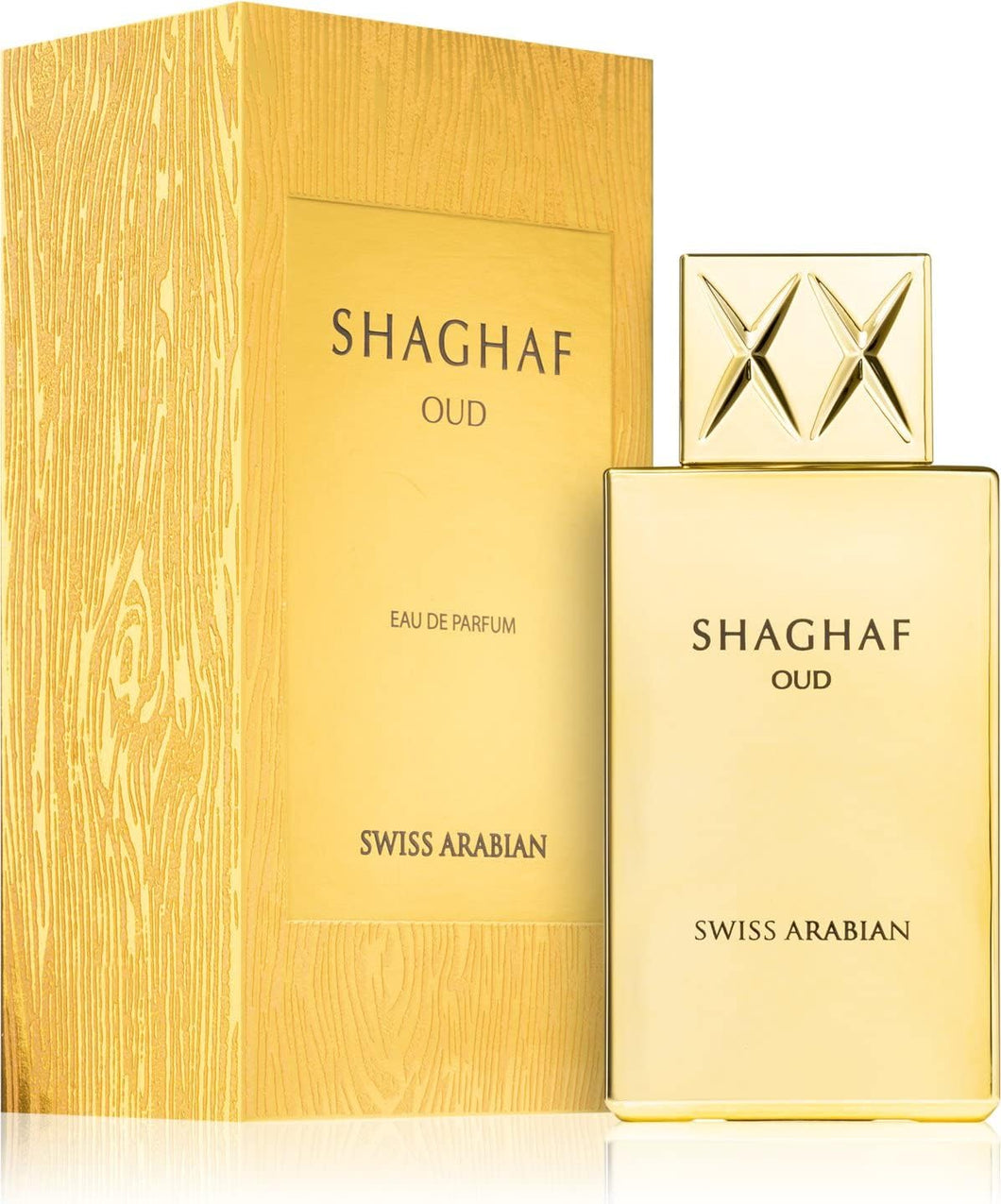 Swiss Arabian Shaghaf Oud Unisex Eau de Parfum 75ML - A blend of luxurious fragrances of Saffron, Oud, Rose, Praline and Vanilla - A bold and timeless oriental fragrance