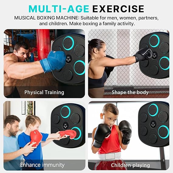 New Smart Music Boxing Machine Adult/Children Sports Fitness Boxing Trainer Home Exercise Response Training Boxing Wall Target