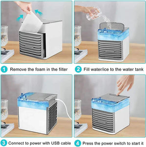 Air Ultra Portable Home Air Cooler Mini Usb 3 In 1 Air Cooler Portable Personal Air Conditioner