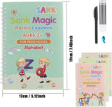 SANK Copybooks Pen Magic Copy Book Free Wiping Children's Kids Writing Sticker Practice Copybook For Calligraphy