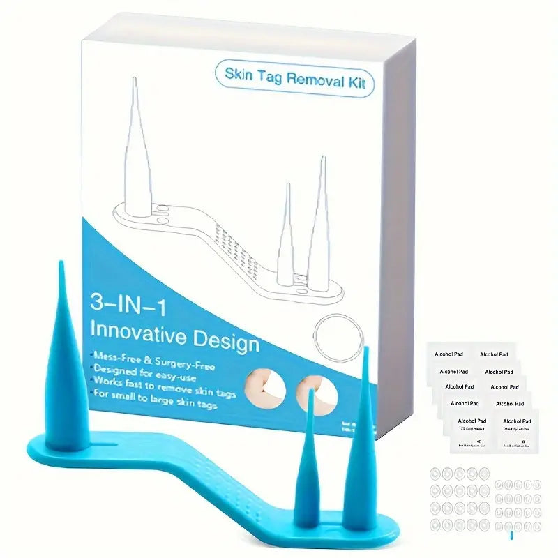 3 IN 1 Skin Tag Remover Wart Removal Mole Kit Tools, Skin Tag Removal Kit With Fast-Acting And Effectively Easy To Use At Home