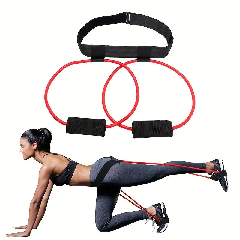 Premium Latex Resistance Bands for Yoga & Fitness - Versatile Stretch Straps for Leg Slimming, Butt Lifting & Full Body Workout