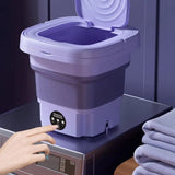 Home Small Folding Washing Machine Student Dormitory Underwear Socks Mini Cleaning Machine Portable Laundry Bucket